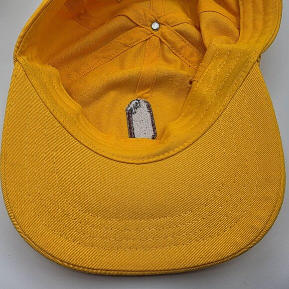 Yellow Baseball Dad Hat With Ice Cream Bar Adjustable Strapback Outdoors - Picture 8 of 8